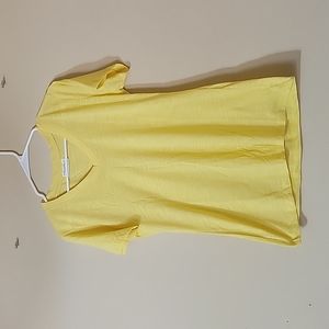 Yellow V Neck T-Shirt